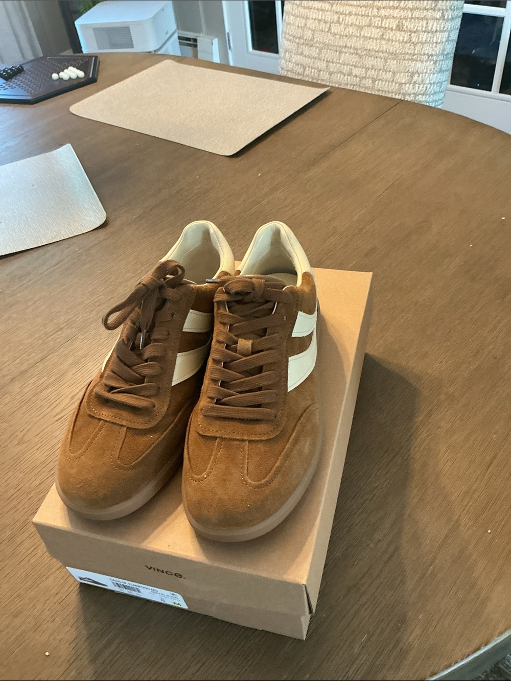 Vince oasis Suede Sneakers in elmwood new with box - Picture 1 of 4